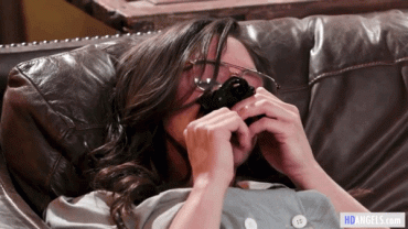 Sex Gif - Abella Danger two handed sniff
