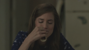 Sex Gif - Allison williams spits out food