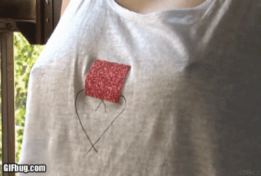 Sex Gif - Amateur babe flashing perfect tits