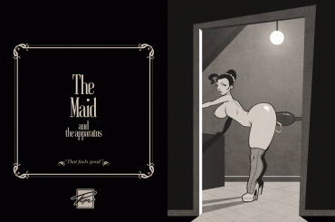 Sex Gif - animated ass bent_over boots bouncing_ass bouncing_breasts breasts female hairbun high_heels huge_ass insertion large_breasts maid monochrome nude pupuliini sex_machine sex_toy solo vintage