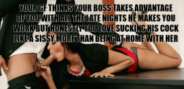 Sex Gif - Anissa Kate Sucking Cock At Work Sissy Caption