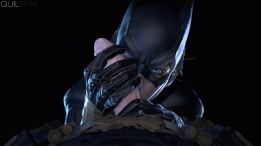 Sex Gif - Batgirl working Batman's cock with him Cumming