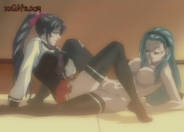 Sex Gif - Beautiful lesbian brunette in amazing anime porn animation