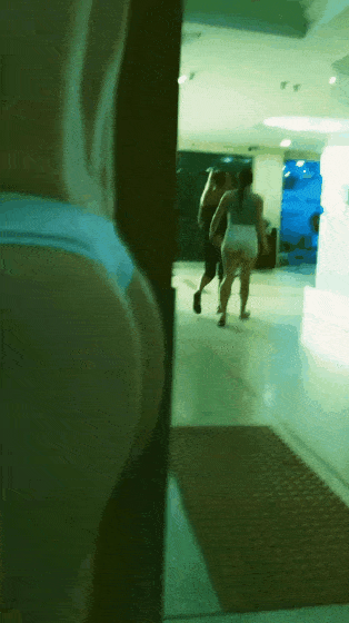 Sex Gif - big booty in white thong