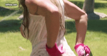 Sex Gif - Big mature booty cleaned up outdoors