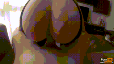 Sex Gif - Big white ass bouncing on a big cock.