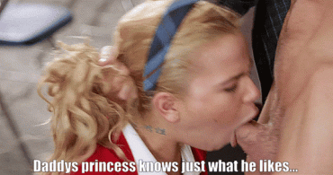 Sex Gif - Blonde Princess Sissy Caption Cock Sucking