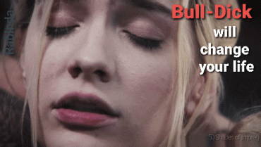 Sex Gif - Blonde Sissy Caption Bull-Dick Change
