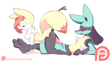 Sex Gif - Braixen and Lucario Fuck