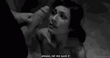 Sex Gif - Brunette Begging Sissy Caption