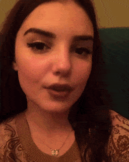 Sex Gif - Brunette long tongue