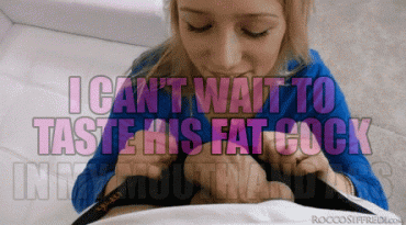 Sex Gif - Can't Wait to Taste Fat Cock Sissy Caption