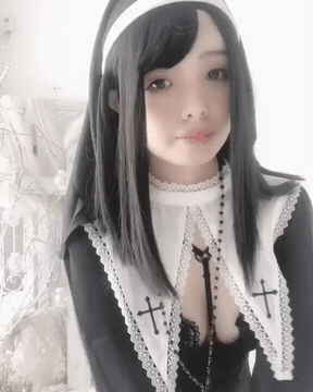 Sex Gif - Cute sexy asian nun