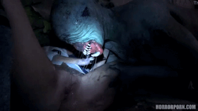 Demon eats pussy