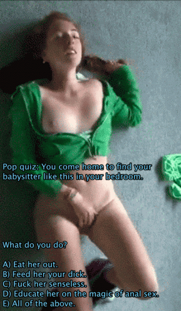 Sex Gif - "E". THE ANSWER IS ALWAYS "E".