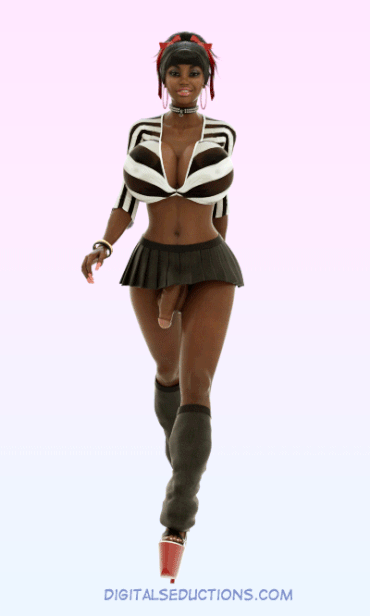 Sex Gif - Ebony Futa Strut