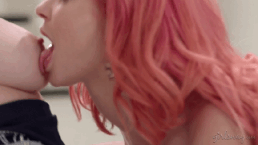 Sex Gif - Emily Addison sucks Lexi Belle nipple