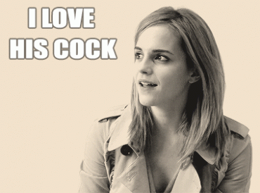 Sex Gif - emma watson i love his cock
