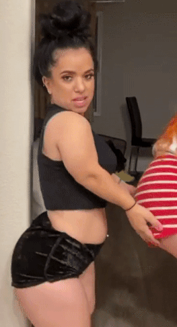 Sex Gif - Freakabritt gyrating with a friend