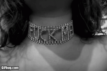 Sex Gif - Fuck me necklace GIF