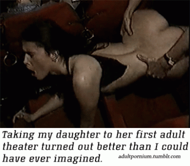 Sex Gif - Fucking my daughter in adult theater