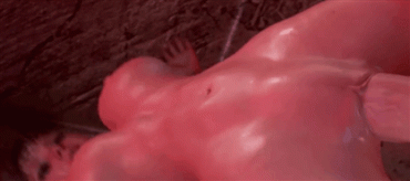 Sex Gif - Gigantic cock, way too big for tight vaginal passage.