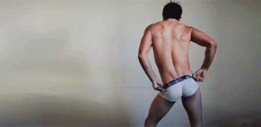 Sex Gif - Guy taking off his underwear and showing off