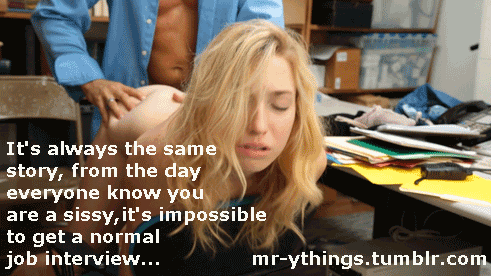 How a sissy does a job interview