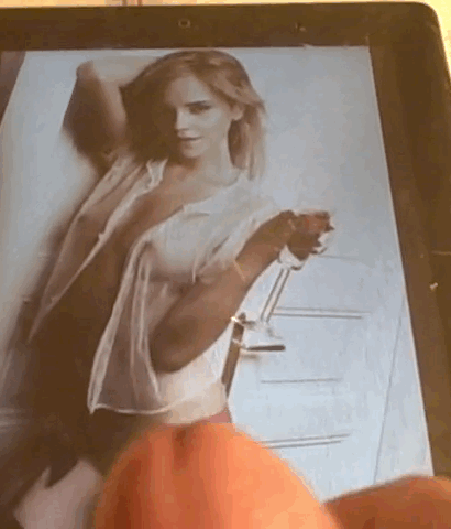 I cum on Emma. U cum too.... (yeah, that's really me jerking off to a fake Emma...)