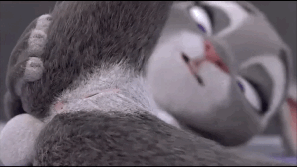 Judy Hopps pushes out glass anal beads