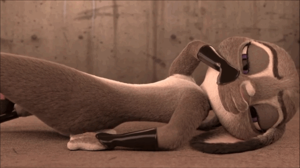 Judy Hopps watches you cum in her panties and thanks you with her eyes