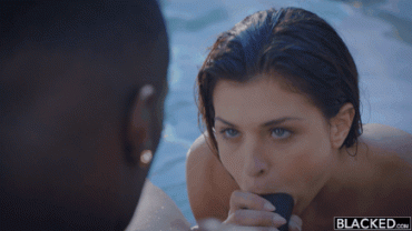 Sex Gif - Leah Gotti [BLACKED] worshipping Big black cock