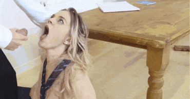 Sex Gif - long haired aidra fox gets big facial