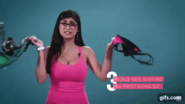 Sex Gif - Mia Khalifa Shares Why Having Big Boobs In The Summer Is The Worst