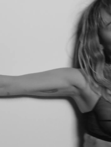 Miley Cyrus see thru bra on SHE IS COMING