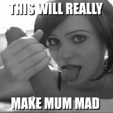 Sex Gif - Nothing says "rebel goth phase" like fucking your brother, right sis?