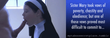 Sex Gif - Ohhhh, Sister Mary! Naughty nun