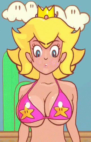 Sex Gif - princess peach run