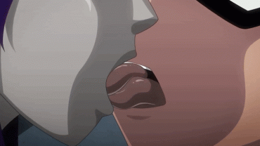 Sex Gif - Raven and Robin tongue play