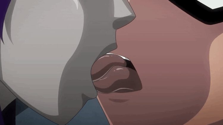Raven and Robin tongue play