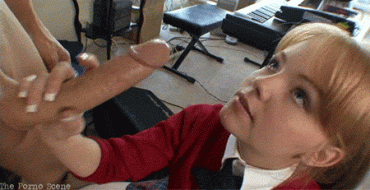 Sex Gif - Redhead with French Nails