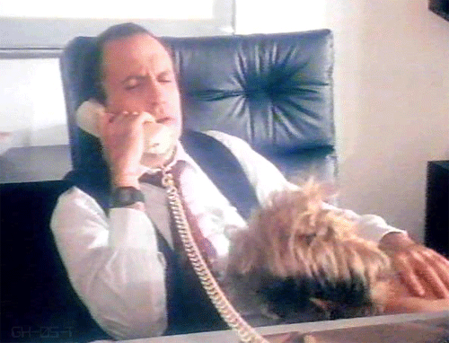 Retro blowjob on the phone