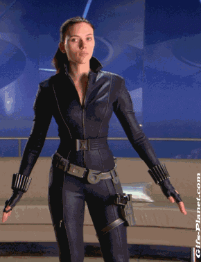 Sex Gif - Scarlett shows off the merchandise