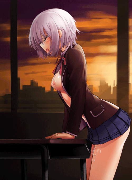 School girl vs Desk