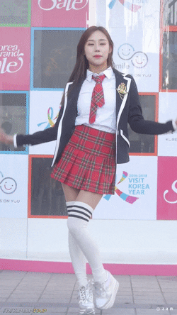 Sex Gif - Schoolgirls are sexy. Kpop stars know that schoolgirls are sexy. Kpop star in plaid skirts. Kpop plaid skirt.