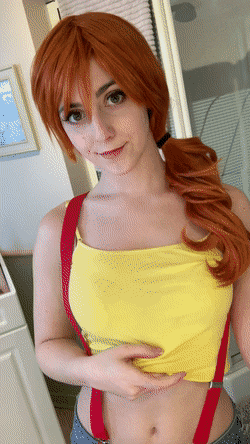 Sex Gif - Sexy Misty from Pokemon undresses