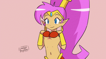 Sex Gif - Shantae showing her tiddies