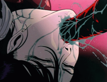 Sex Gif - Slimy tentacle face fuck