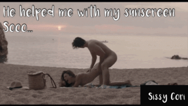 Sex Gif - Sooo... now there is sand in my crack and cum in my ass