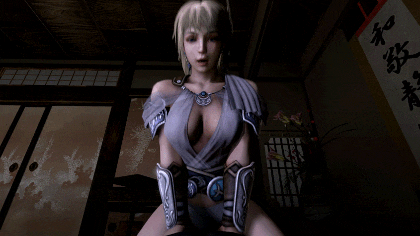 Sophitia rides dick like a champ